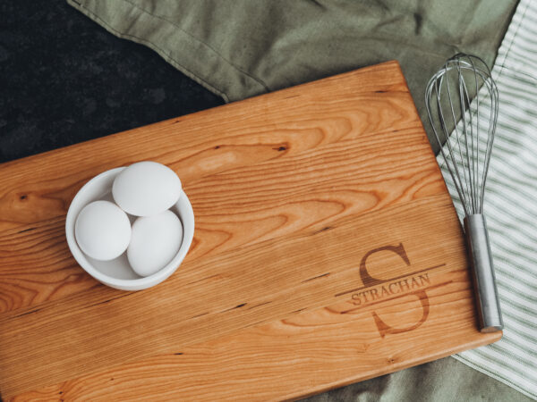Monogramed Engraved Cutting Board