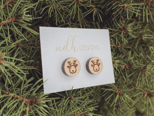 Reindeer Stud Earrings