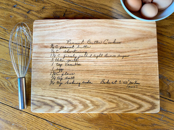 Custom Family Recipe Cutting Board