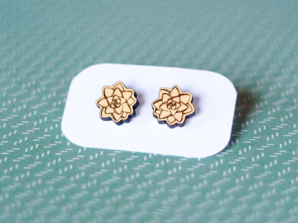 Succulent Stud Earrings (1)