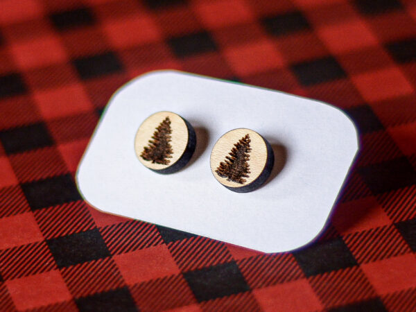 Pine Tree Stud Earrings
