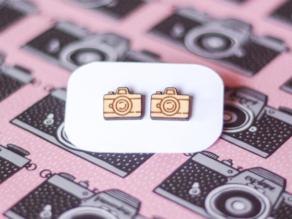 Camera Stud Earrings