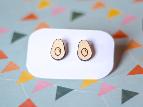 Avocado Stud Earrings